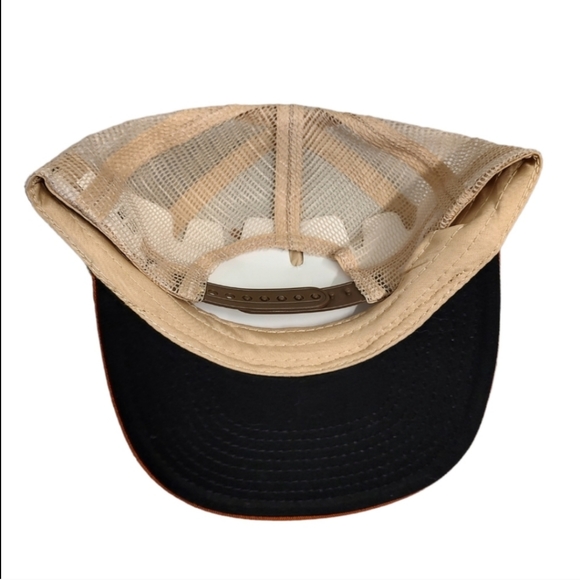 MARSH WEAR Retro Red Fish Fishing Trucker Hat Baseball Cap Orange Brown NWOT - Picture 10 of 11